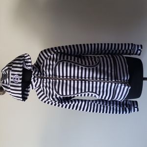 Lululemon zip up hoodie, sea stripe polar haze